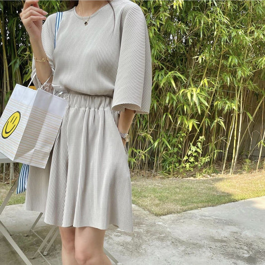 【set】Tシャツ+ショートパンツ２点セットG21375