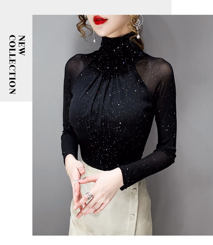 【tops】裹起毛チュールトップス　M28158