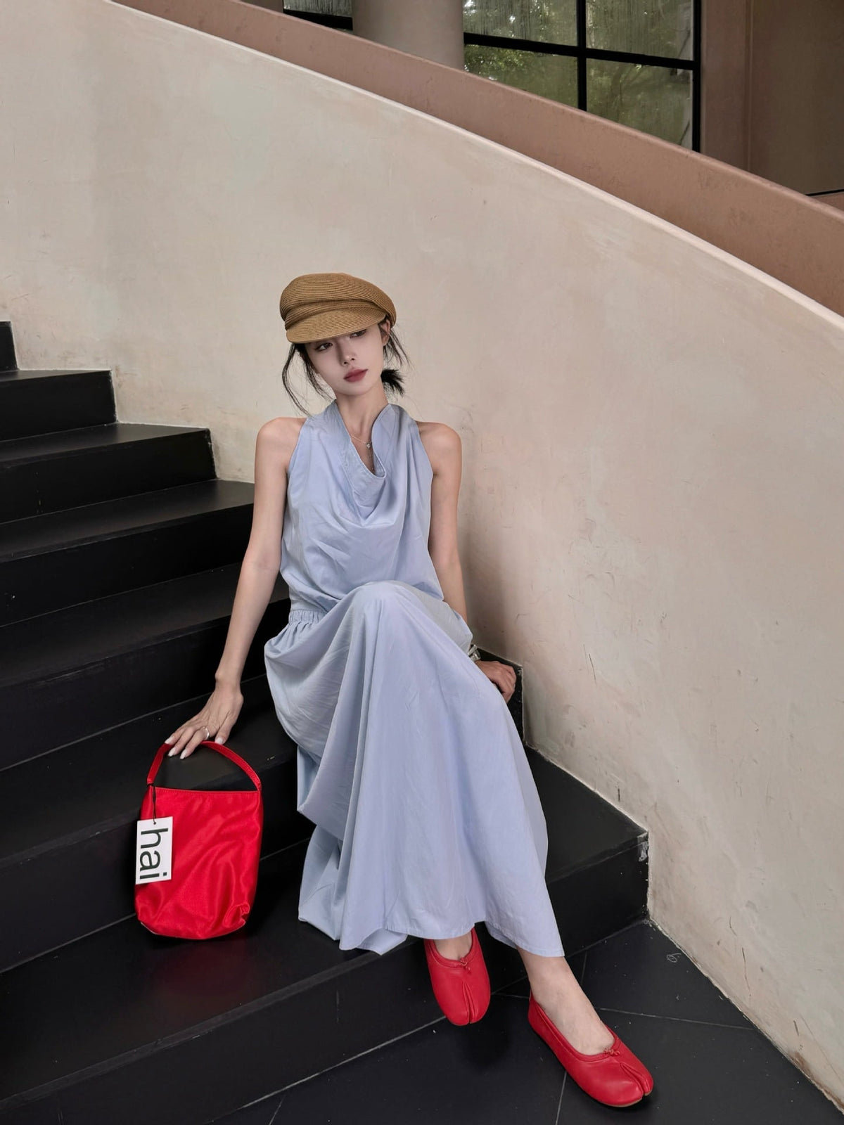 【dress】バックレスワンピース　M24358