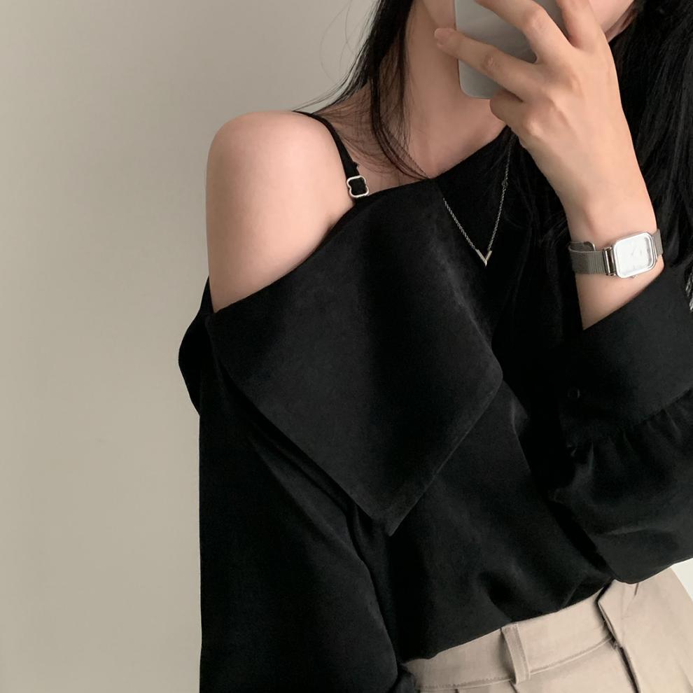 【tops】オフショルダートップス　M25763