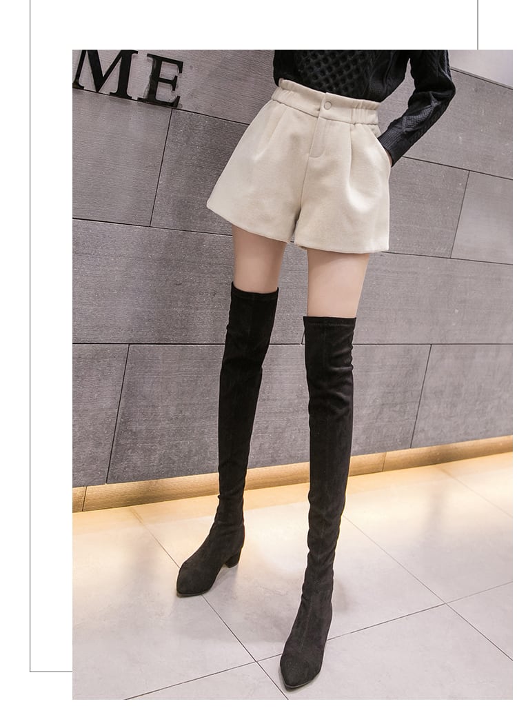 【bottoms】早い者勝ち!気質満点秋冬着痩せルーズオシャレAラインショートパンツ G3541