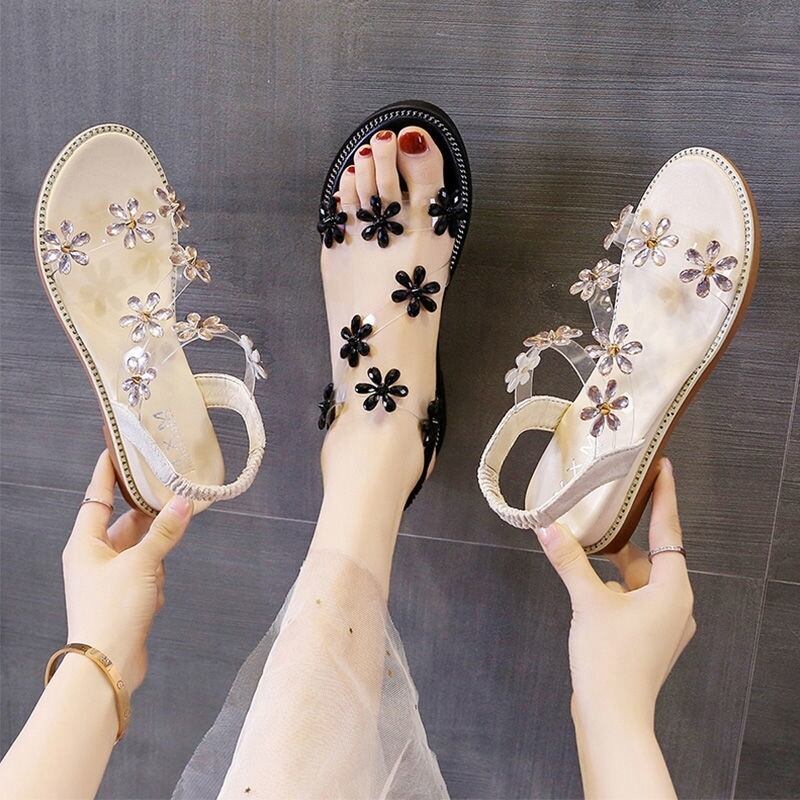 【shoes】おすすめファッション花履きやすいサンダル