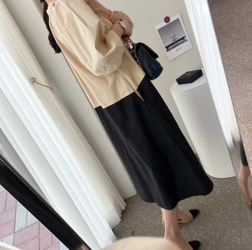 【dress】配色カジュアルワンピース　M18692