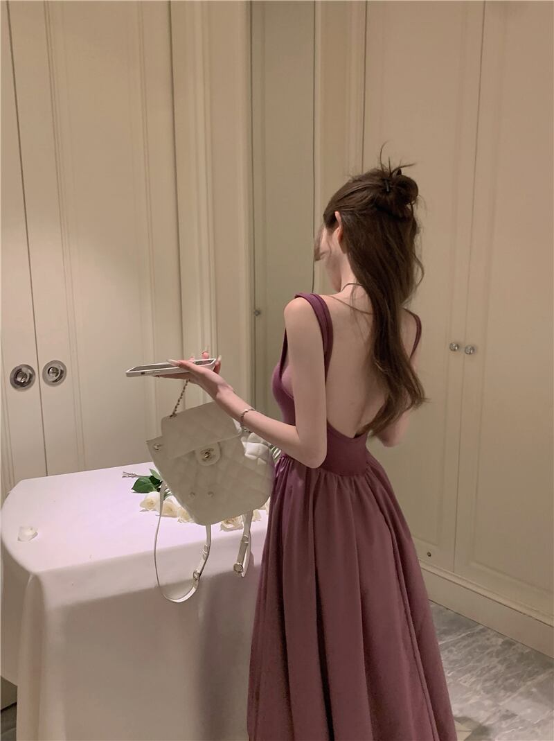 【dress】バックで綺麗キャミワンピース G21311