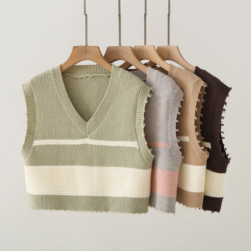 【tops】ニットベスト　M25581