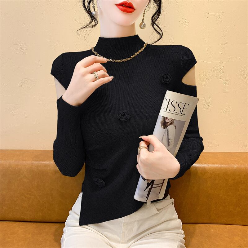 【tops】立体フラワーニットトップス　M27967