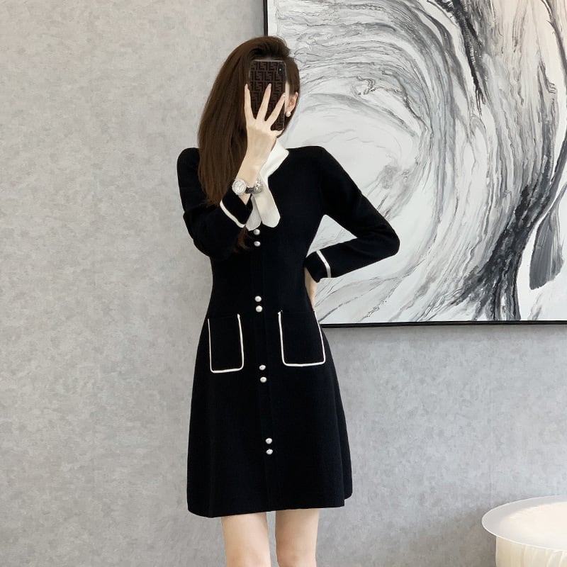 【dress】ニットワンピース　M25384