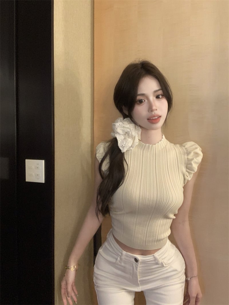 【tops】ノースリーブニットトップスG20270