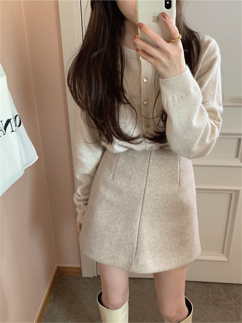 【outer】ニットカーデ　M25958