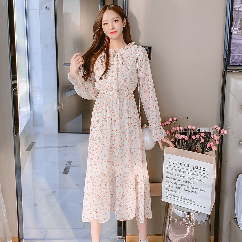 【dress】花柄ワンピース　M25347