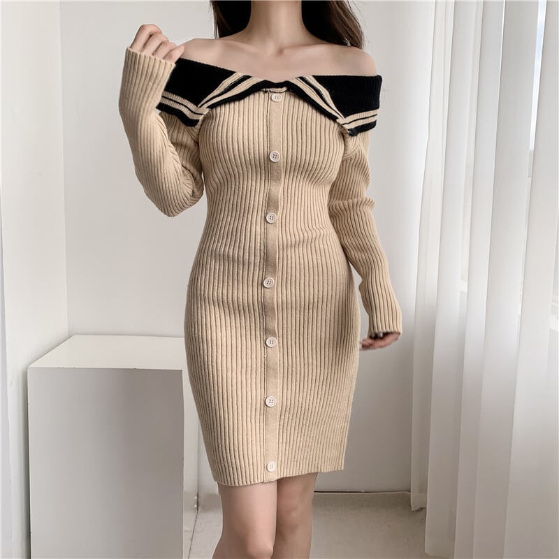 【dress】ニットワンピース　M25516