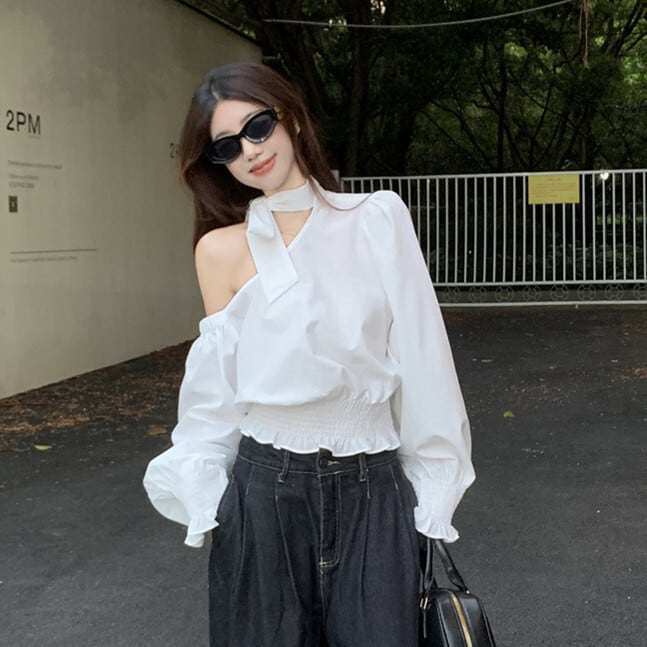 【tops】オフショルダートップス　M25543