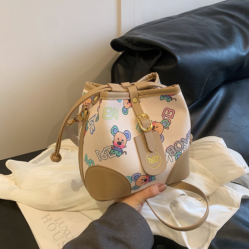 【小物】肩掛け斜め掛けバケツ型バッグG20480