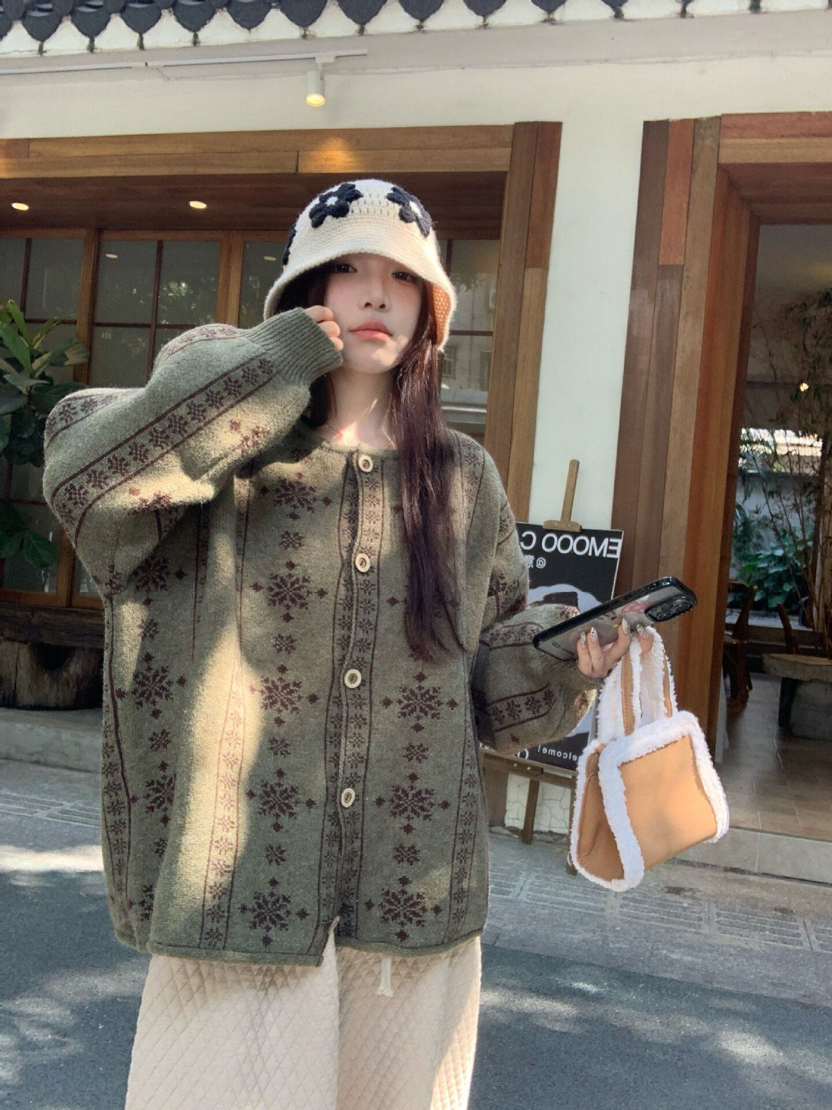 【outer】ニットカーデ　M27986