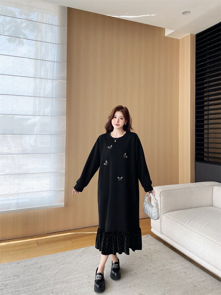 【dress】ビジューカジュアルワンピース　M28937
