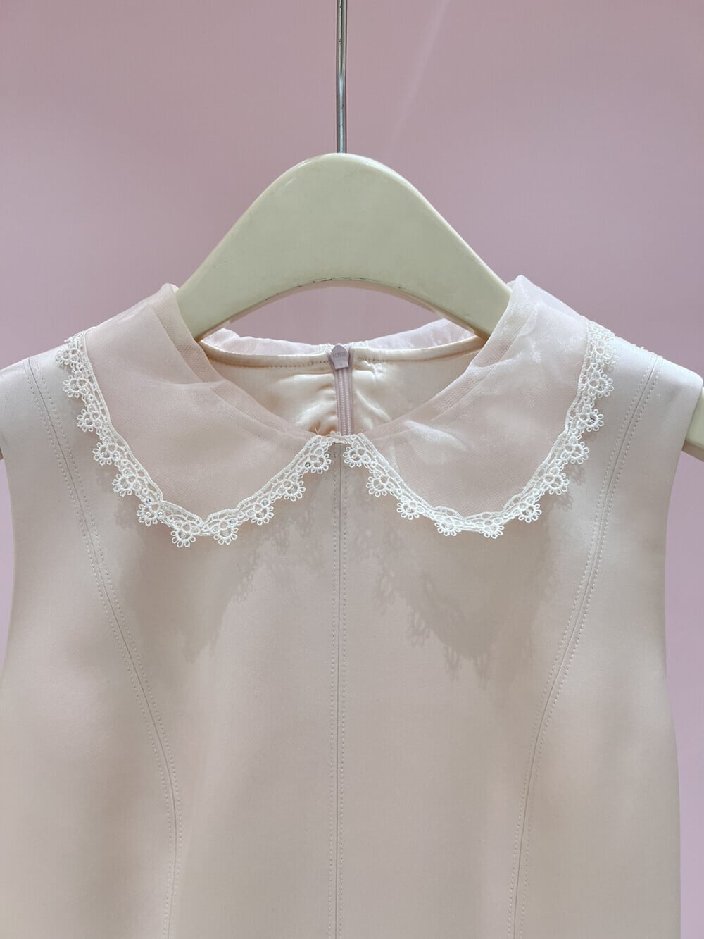 【dress】バックリボンレースドッキングミニワンピース　N3535