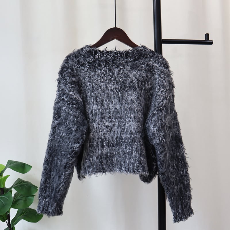 【outer】Vネックニットカーデ　M28588