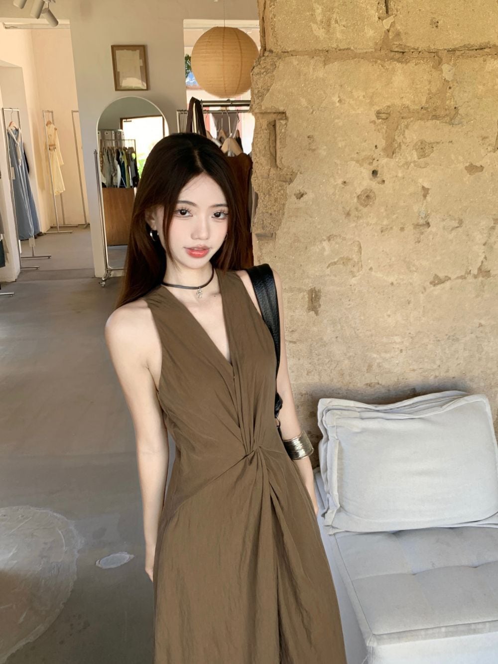 【dress】ロング丈ワンピース　M24826