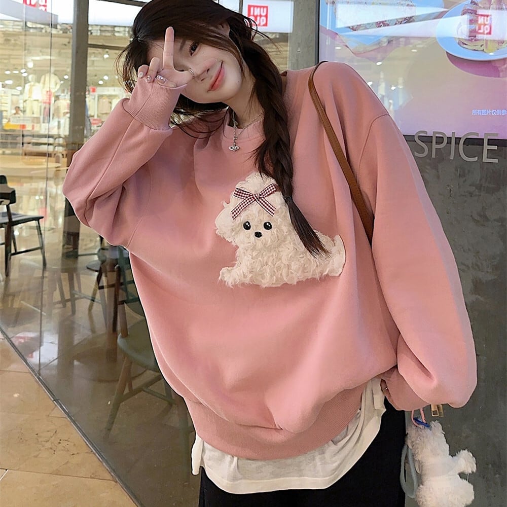 【tops】裹起毛プルオーバー　M28985