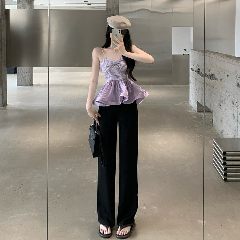 【tops】ペプラムキャミソールG22135