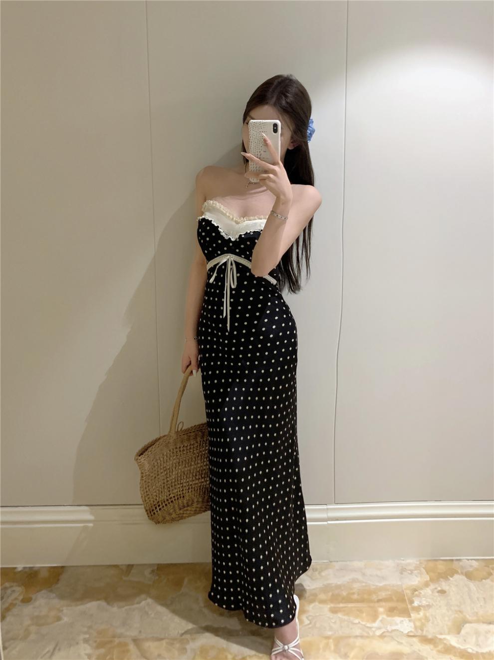 【dress】ドット柄ワンピース　M24123