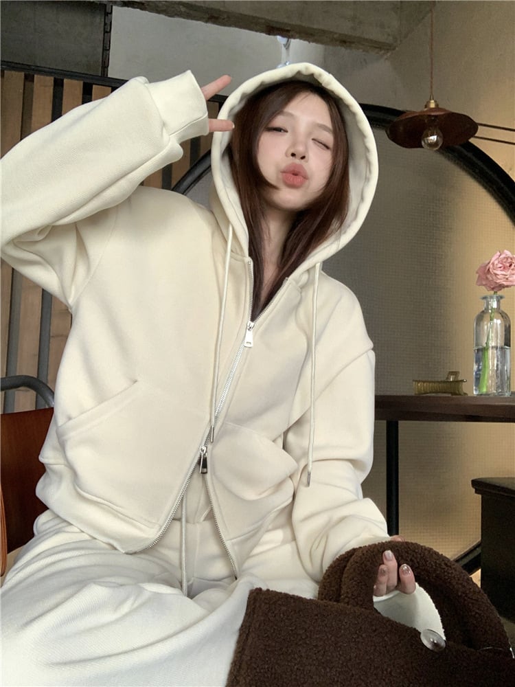 【set】フーディーパーカー×ワイドパンツセット　M27324
