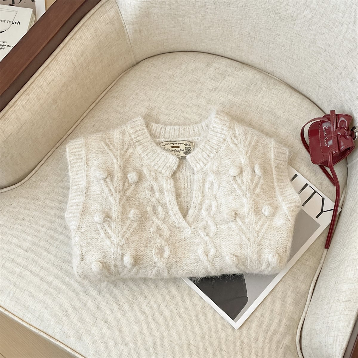 【tops】ニットベスト　M29229