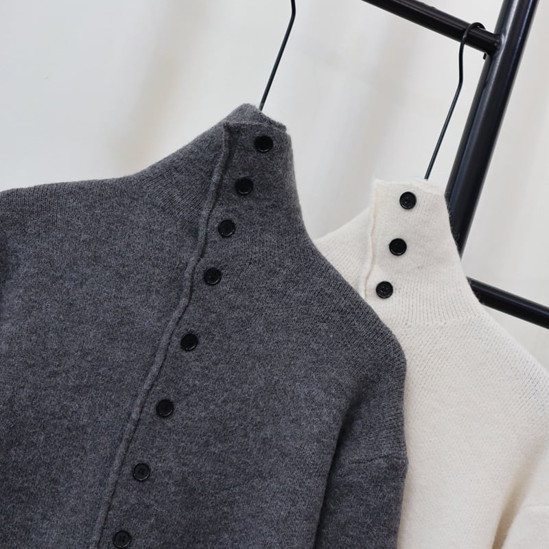 【outer】ボタンデザインニットカーデ　M26851