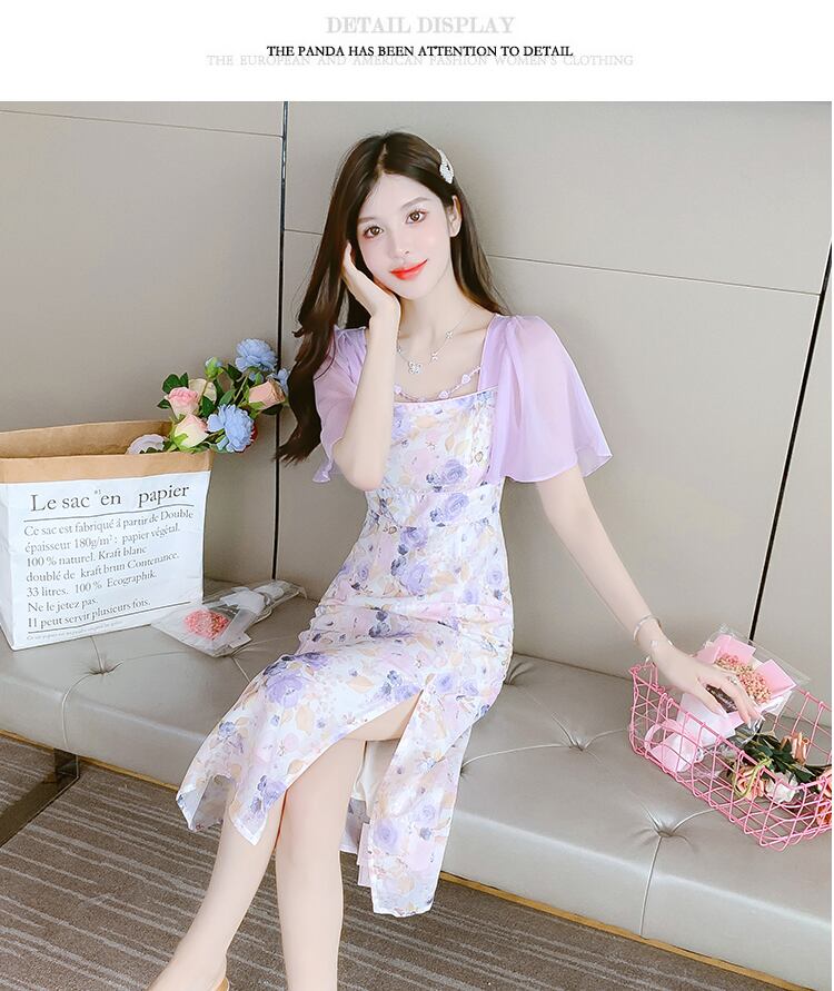 【dress】スクエアネック花柄ワンピース G20663