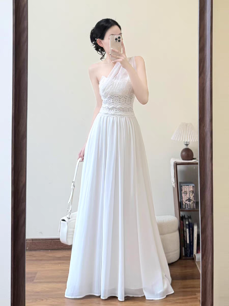 【dress】3WAYレースドッキングロングワンピース N3588