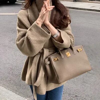 【outer】Vネックニットカーデ　M27190