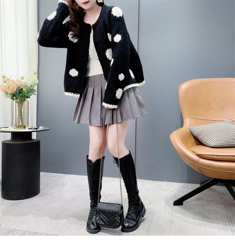 【outer】クルーネックニットカーデ　M26954