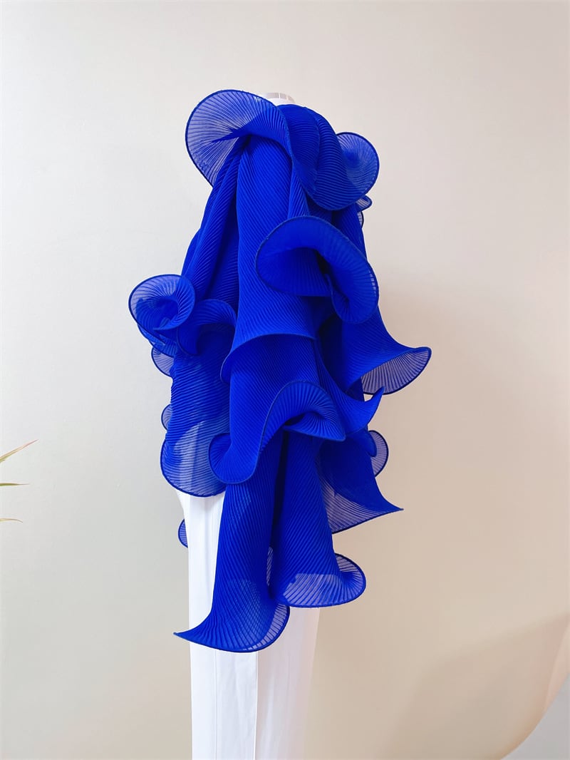 【tops】VネックフリルブラウスF7054