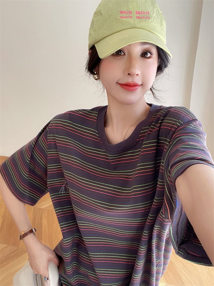 【dress】ストライプ柄ワンピース　M24933
