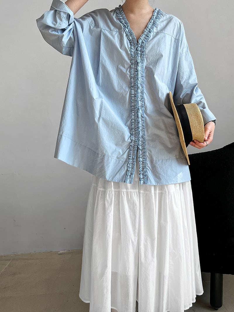 【tops】2WAYギャザーフリルトップス　N2989