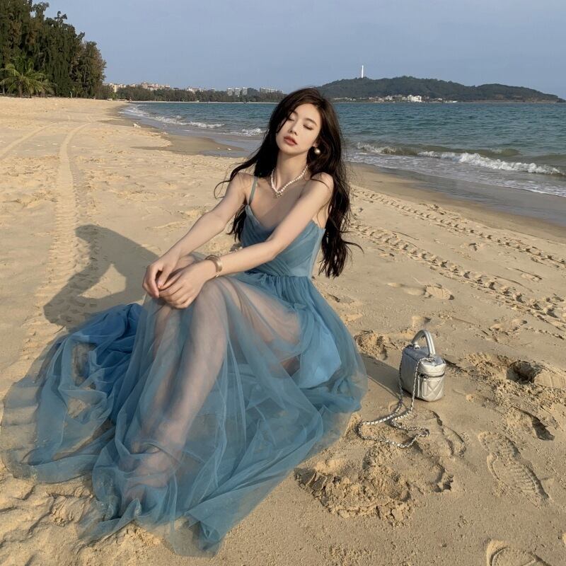 【dress】メッシュキャミワンピース G20474