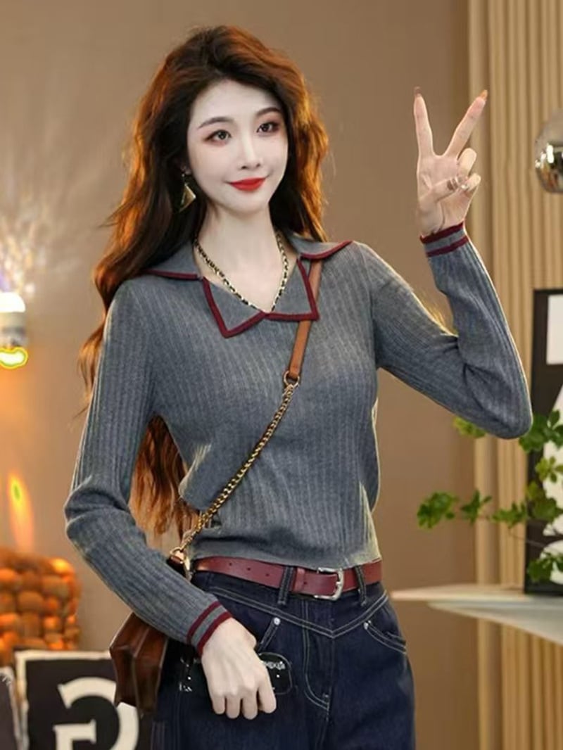 【tops】ニットトップス　M27551