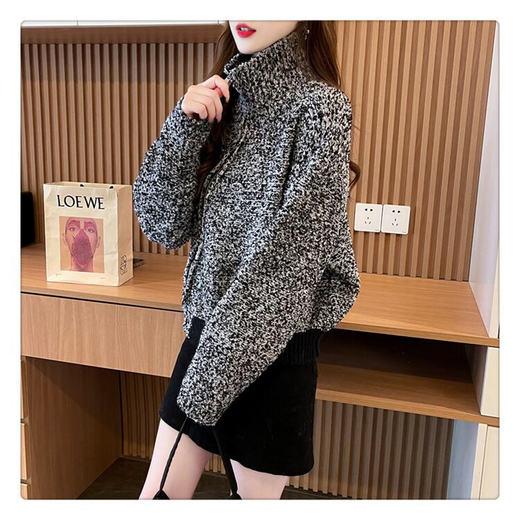 【outer】ファスナーニットカーデ　M18598