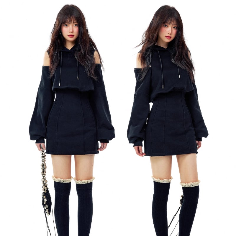 【dress】オフショルミニワンピース Q7338