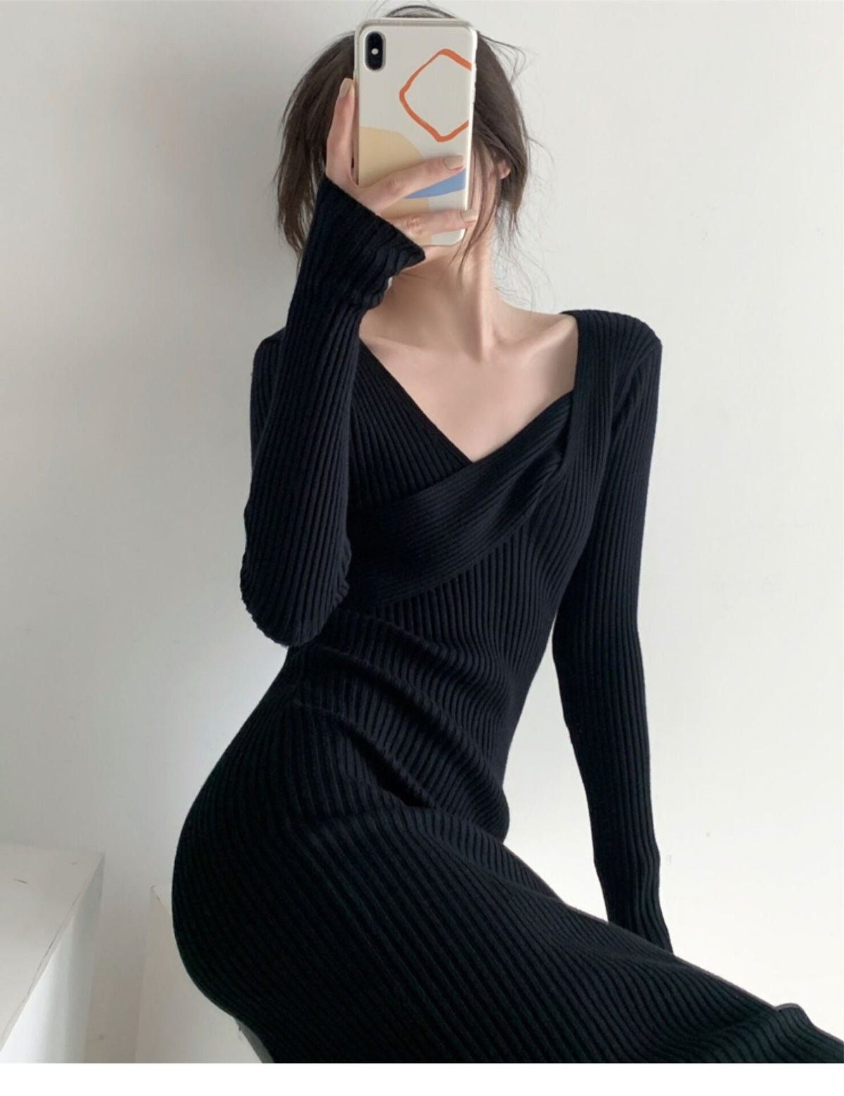 【dress】ニットワンピース　M19036