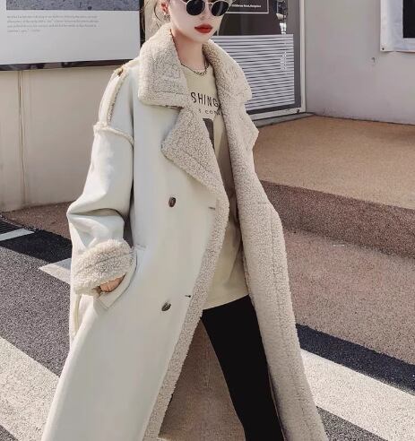 【outer】ラムズウールロング丈コート　M19172