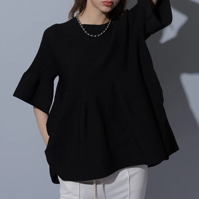 【tops】アンブレラスリーブトップス　N-1649