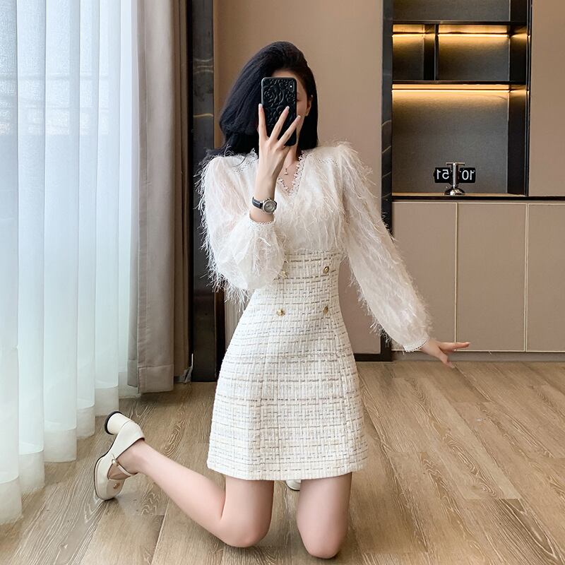 【dress】クロスネックワンピース Q7580