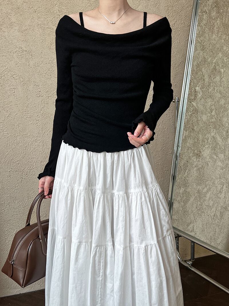 【tops】レイヤードニットトップス　N2875