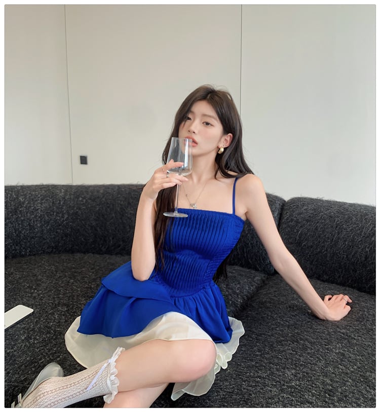 【dress】キャミ切り替えワンピース　M23899