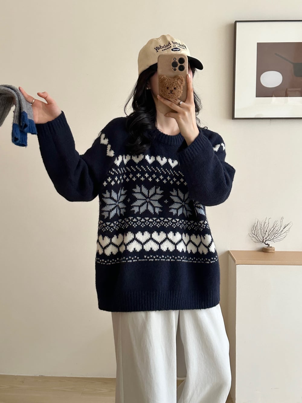 【tops】クルーネックニットセーター　M27111