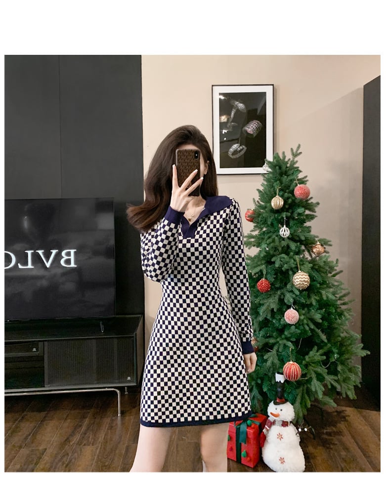 【dress】ニットワンピース　M25466