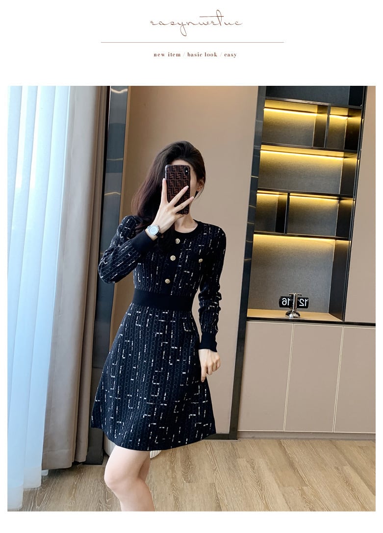 【dress】ニットワンピース　M25461