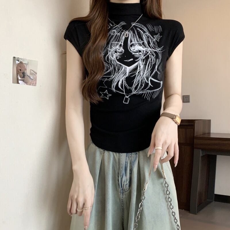 【tops】ハーフネックTシャツG20245
