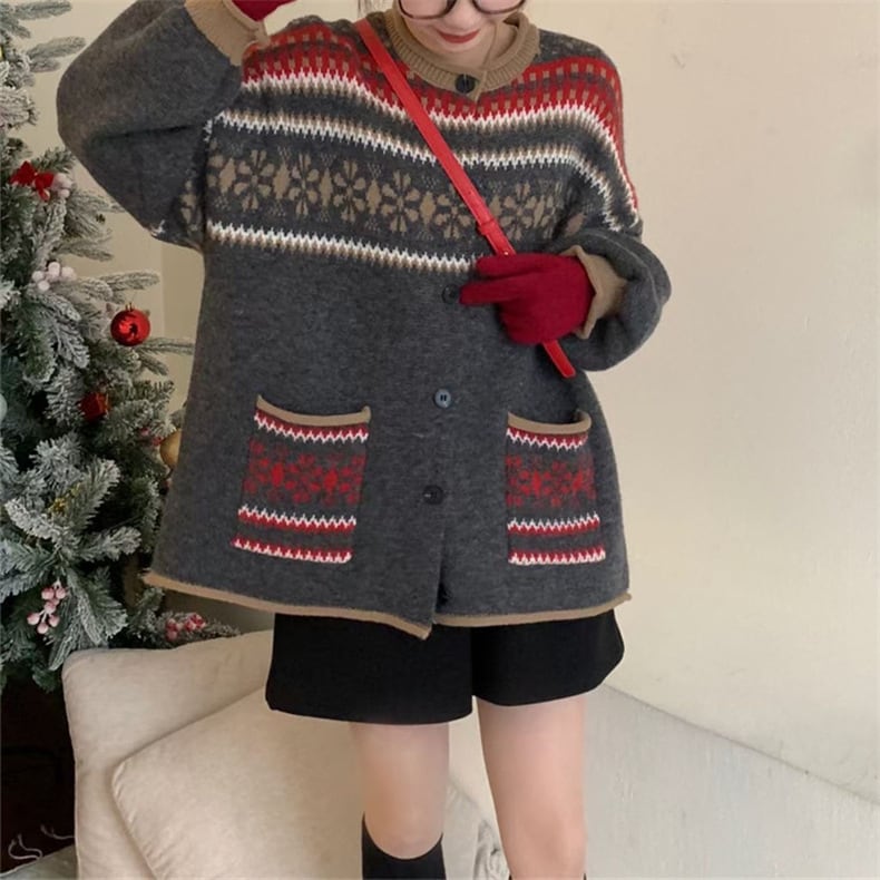 【outer】ニットカーデ　M25997